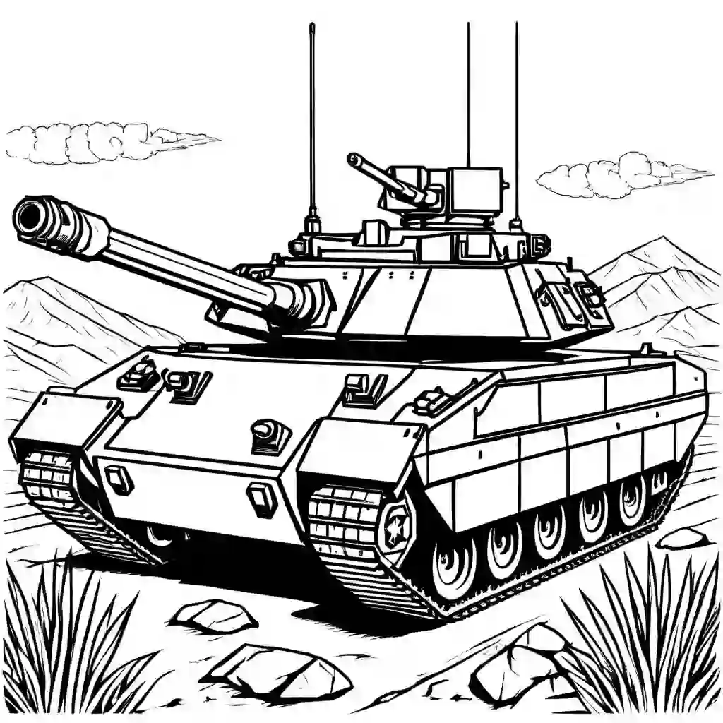 Armoured Combat Vehicles coloring pages